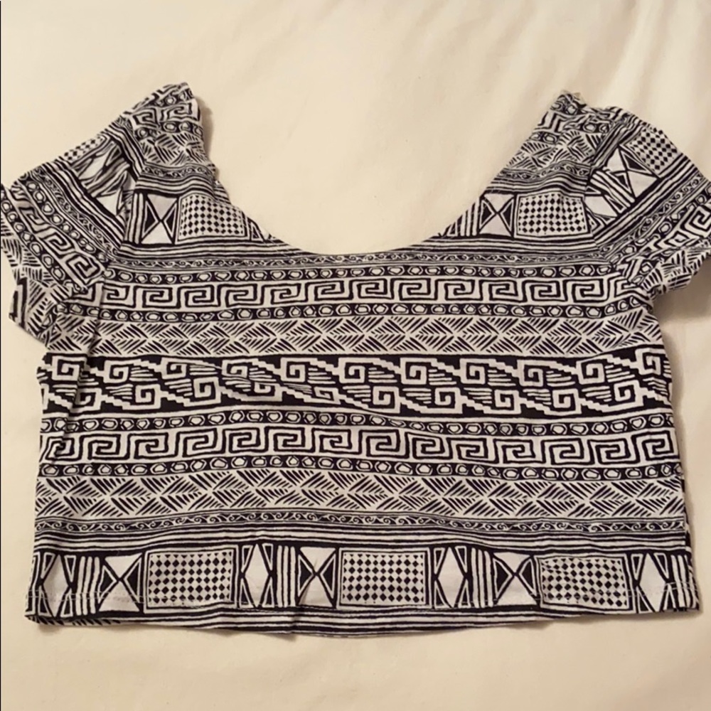 Tribal Boho Crop Tee